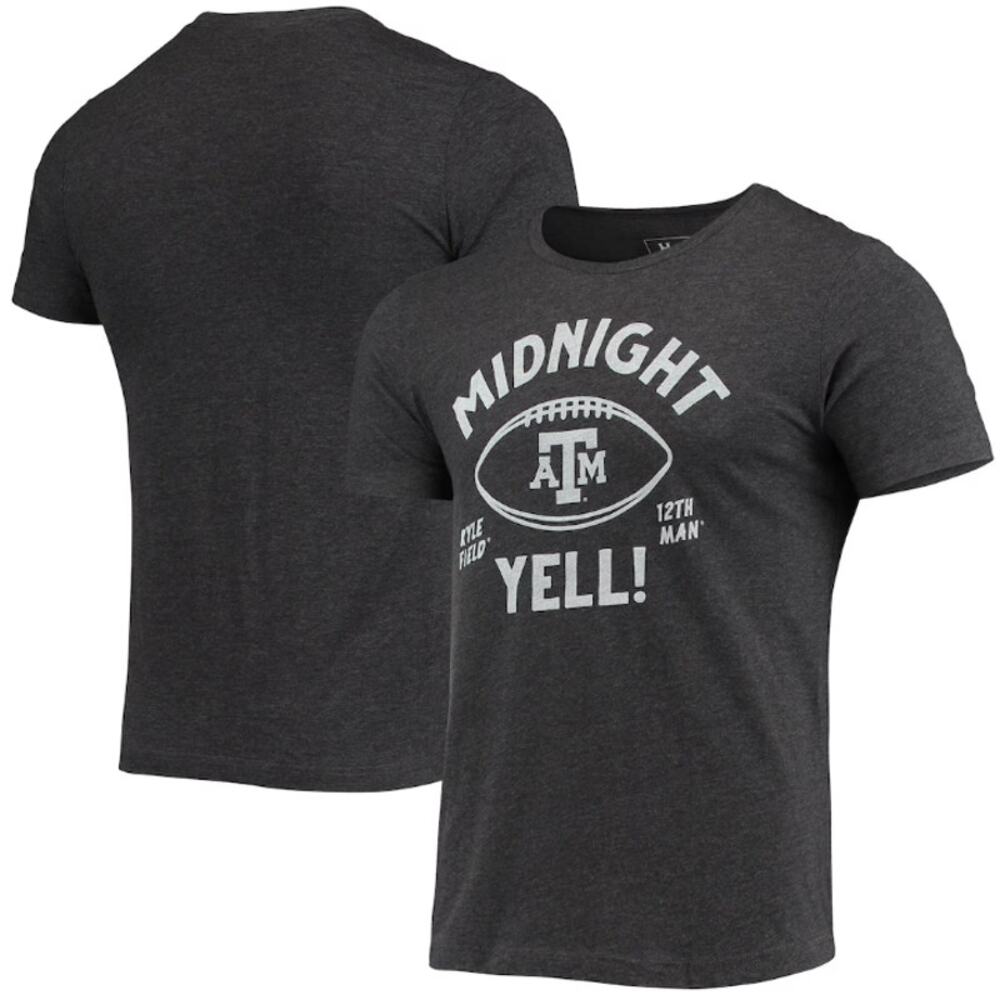 HOMEFIELD Men Midnight Yell Texas A&M T-Shirt Small Dark Grey Short Sleeve NWT